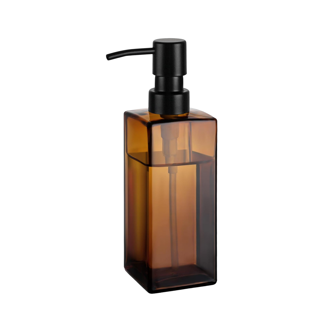 Amber Glass Soap Pump