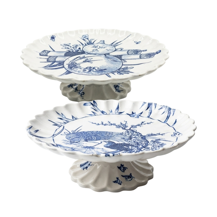 Pair of Antique Copeland Pedestal Comports (Circa 1880)