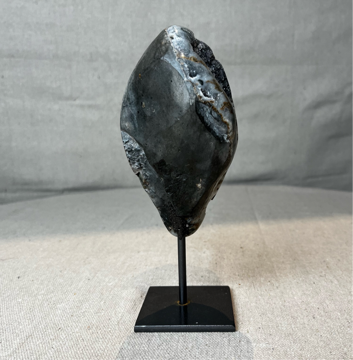 Black Amethyst on Stand