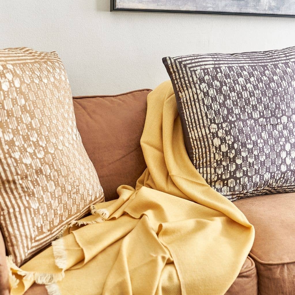 Haven Silk Pillow: Gold