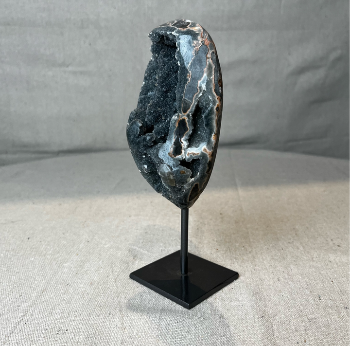 Black Amethyst on Stand