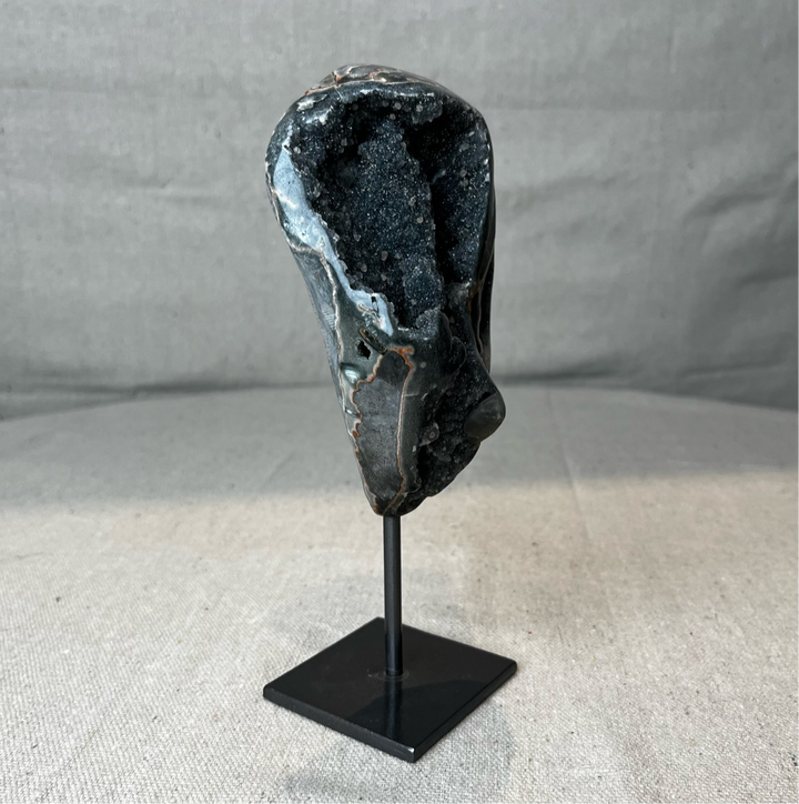 Black Amethyst on Stand