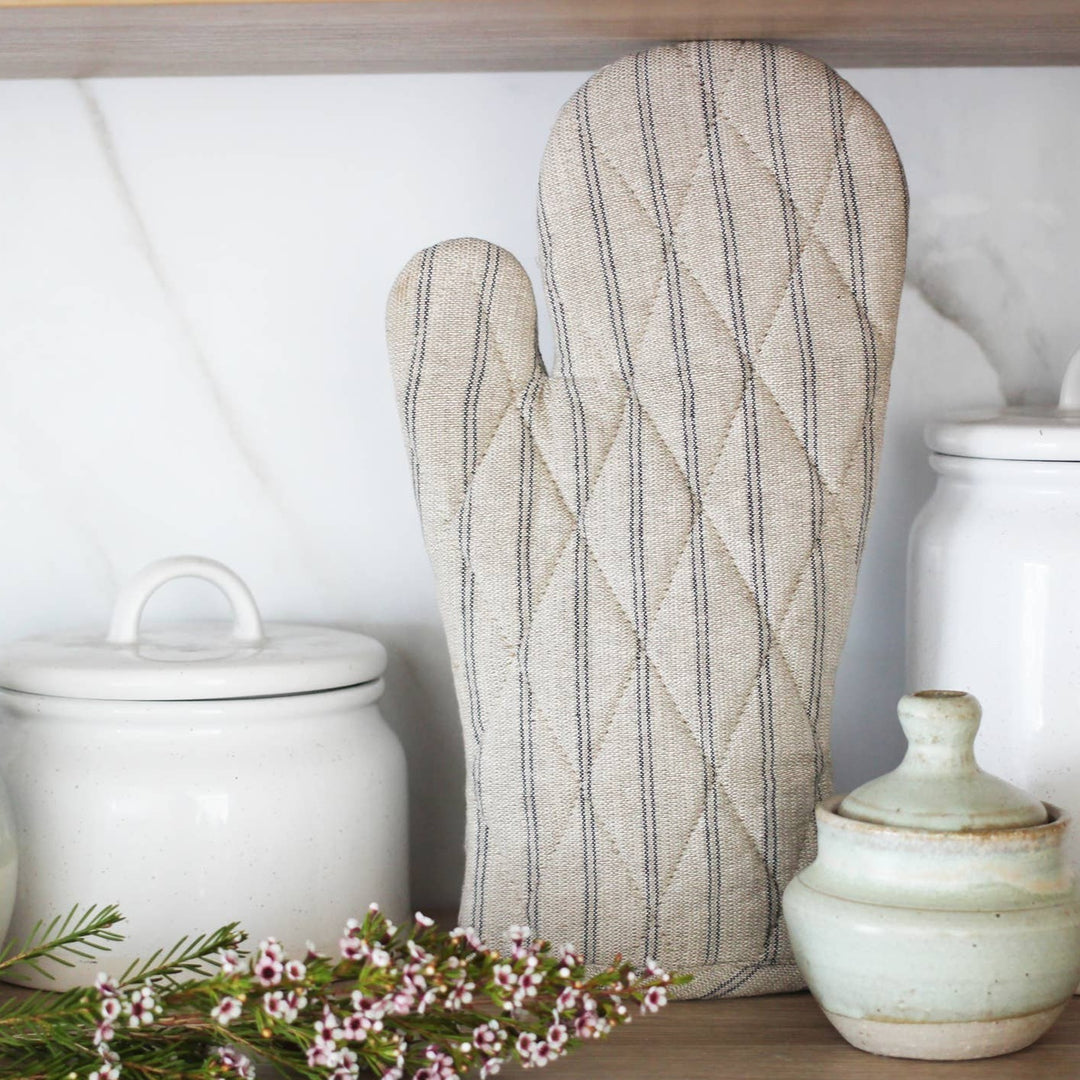 Striped Oven Mitt