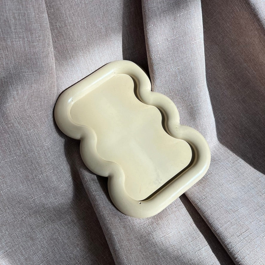 Wavy Tray: Sandstone
