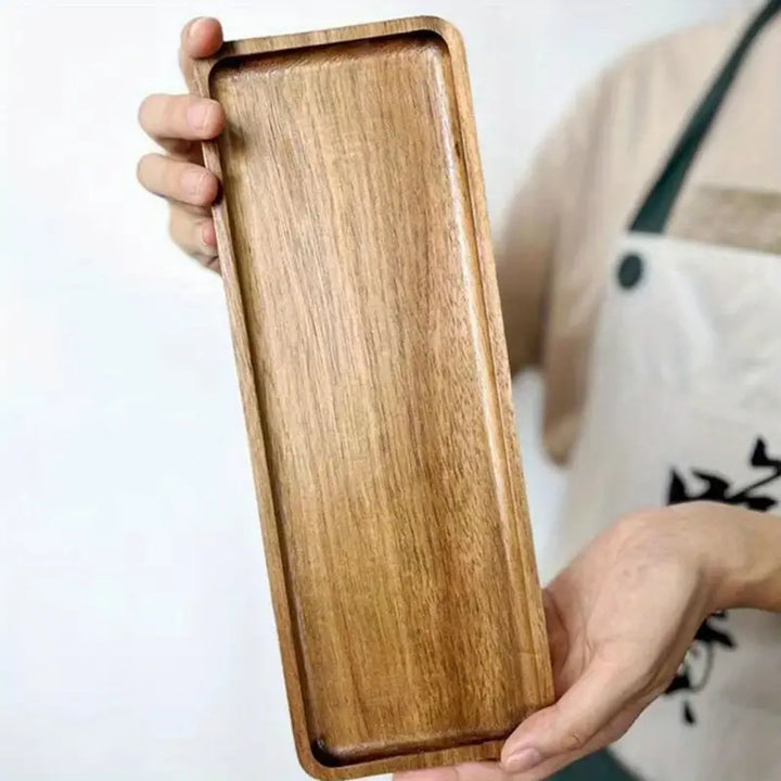 Acacia Wood Rectangular Tray