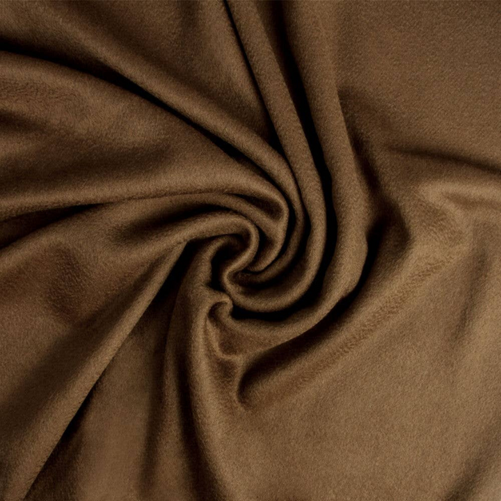 Amar Cocoa Camel Wool Throw Blanket