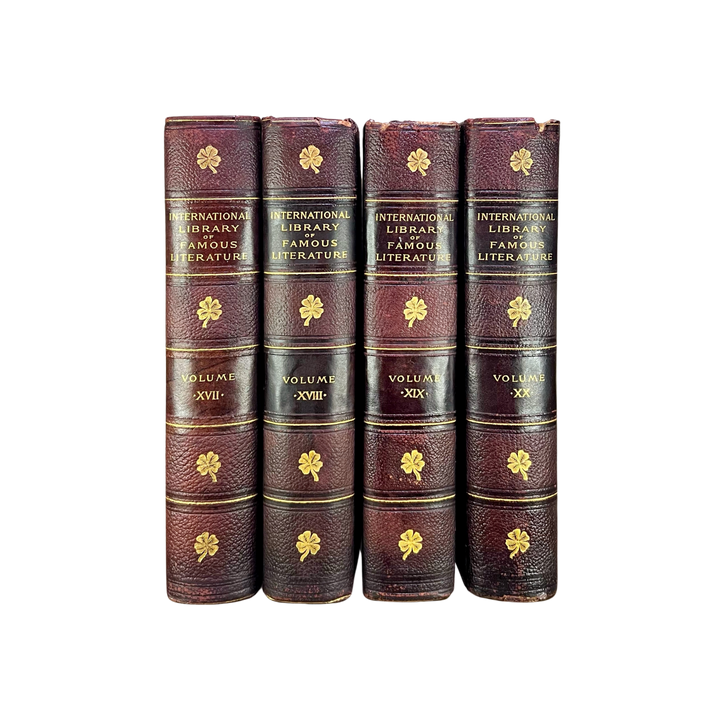 Leather Bound Antique Books: 1898 Int'l Library of Famous Literature (First Edition. 1 of 1000 copies - RARE)