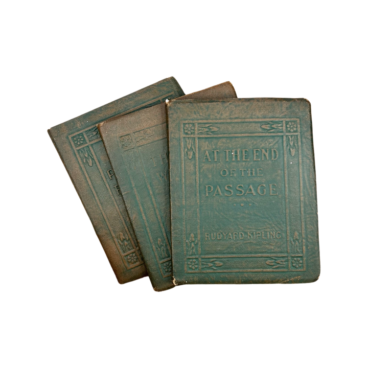 Antique Pocket Bound Books (Kipling, 1920s) - Set of 3