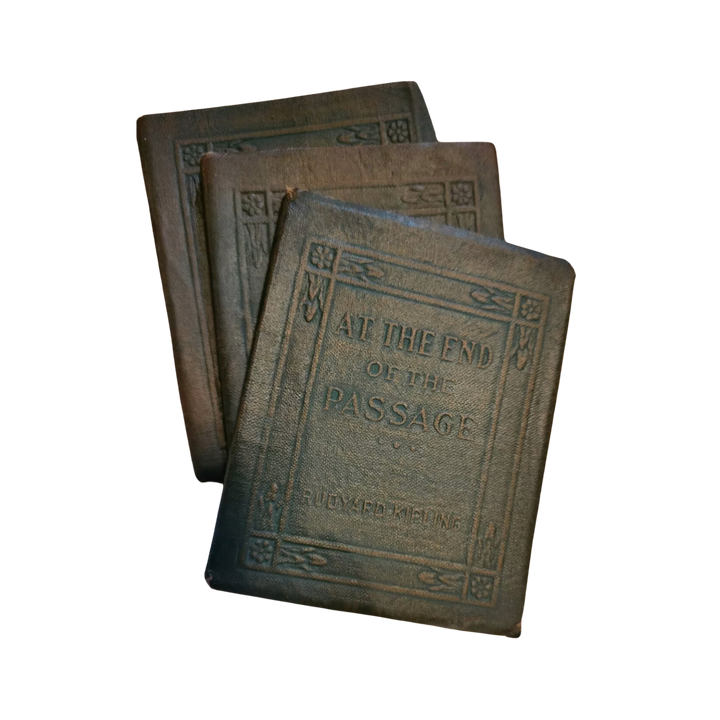 Antique Pocket Bound Books (Kipling, 1920s) - Set of 3