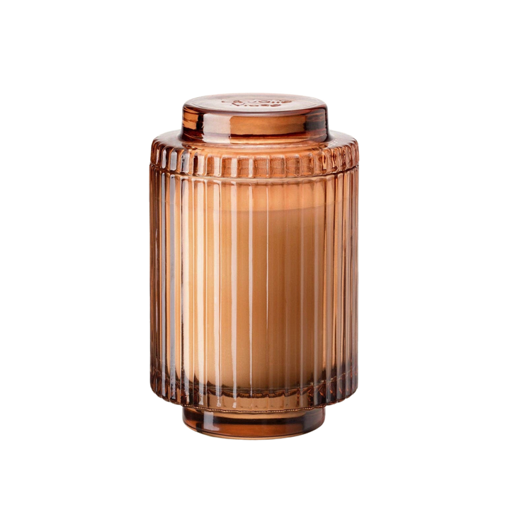 Aurélie Reeded Glass Candle: Sylvan Figue (M)