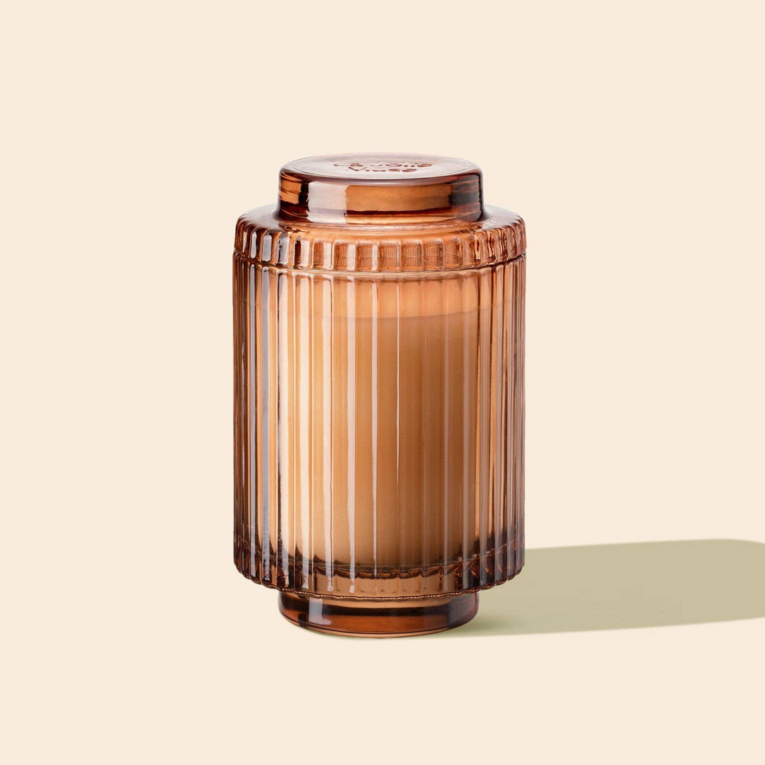 Aurélie Reeded Glass Candle: Sylvan Figue (M)