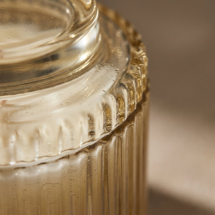 Aurélie Reeded Glass Candle: Champs de Tuberose - (M)