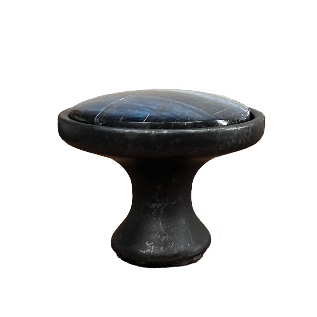 Blue Tiger Eye Cabinet Knob