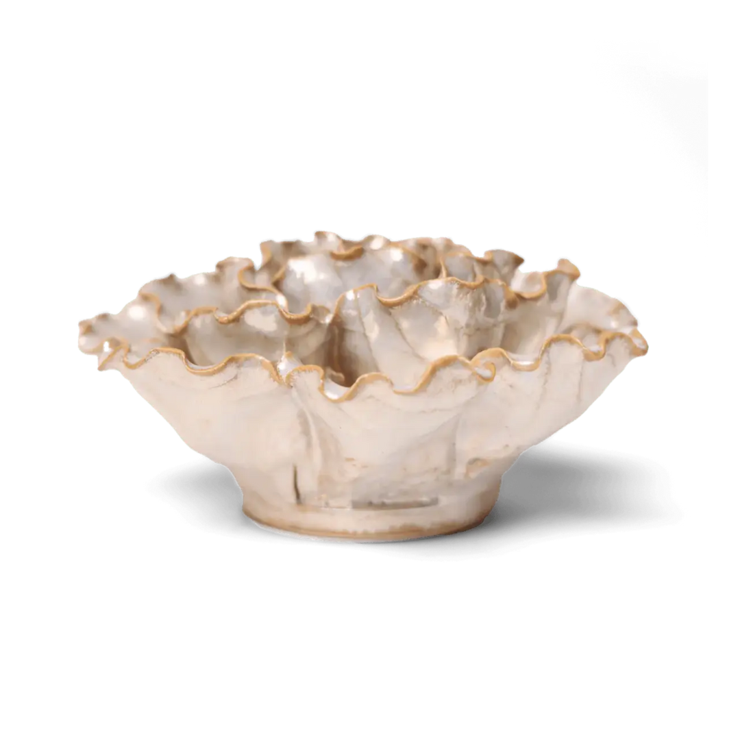 Ceramic Flower Wall Art Lettuce Pearl 6: Sea Lettuce Large Pearl