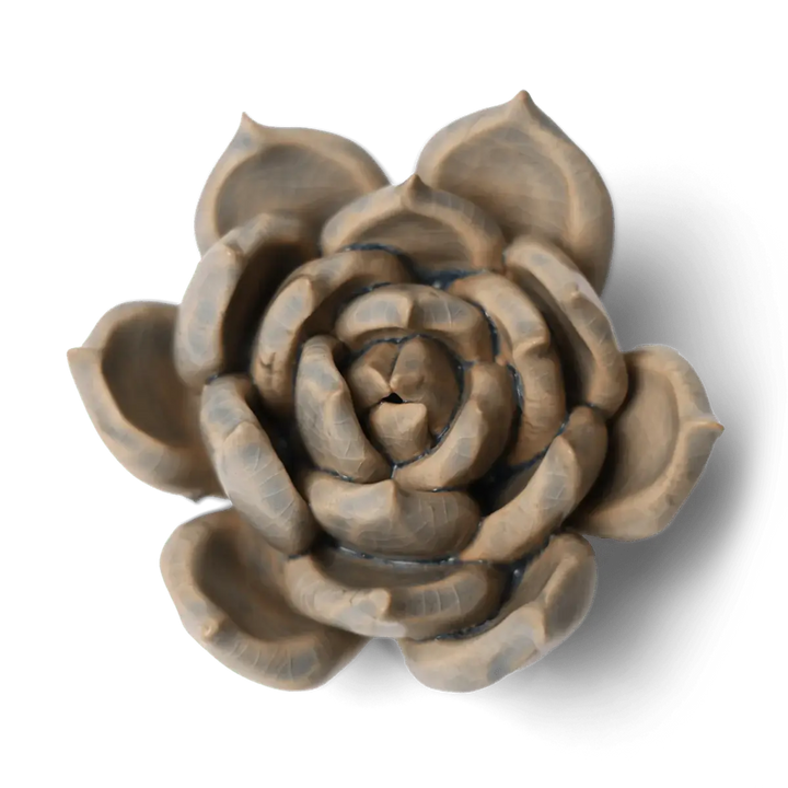 Ceramic Flower Wall Art Succulent Blue 12: Succulent Light Blue