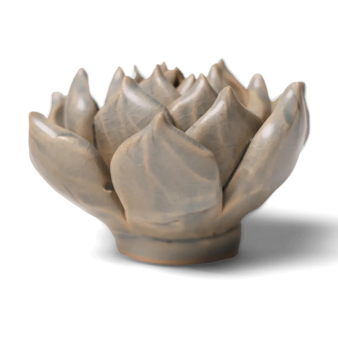 Ceramic Flower Wall Art Succulent Blue 12: Succulent Light Blue