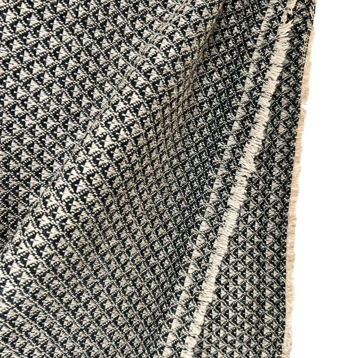 Dhanvi Patterned Cashmere Blanket - Charcoal