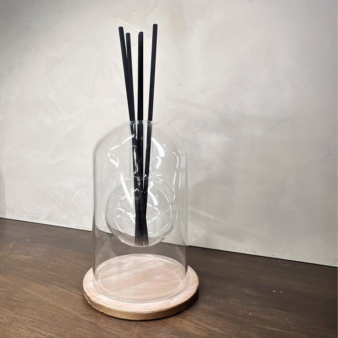 Double Glass Orb Diffuser Vase