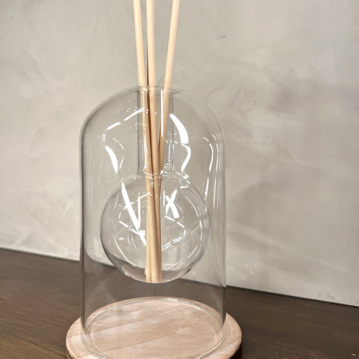 Double Glass Orb Diffuser Vase