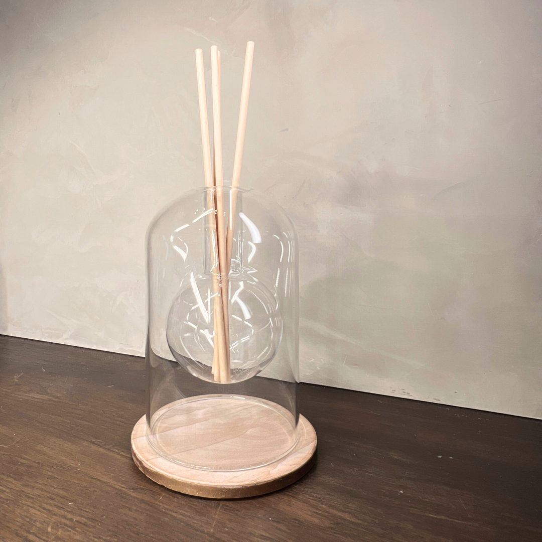 Double Glass Orb Diffuser Vase