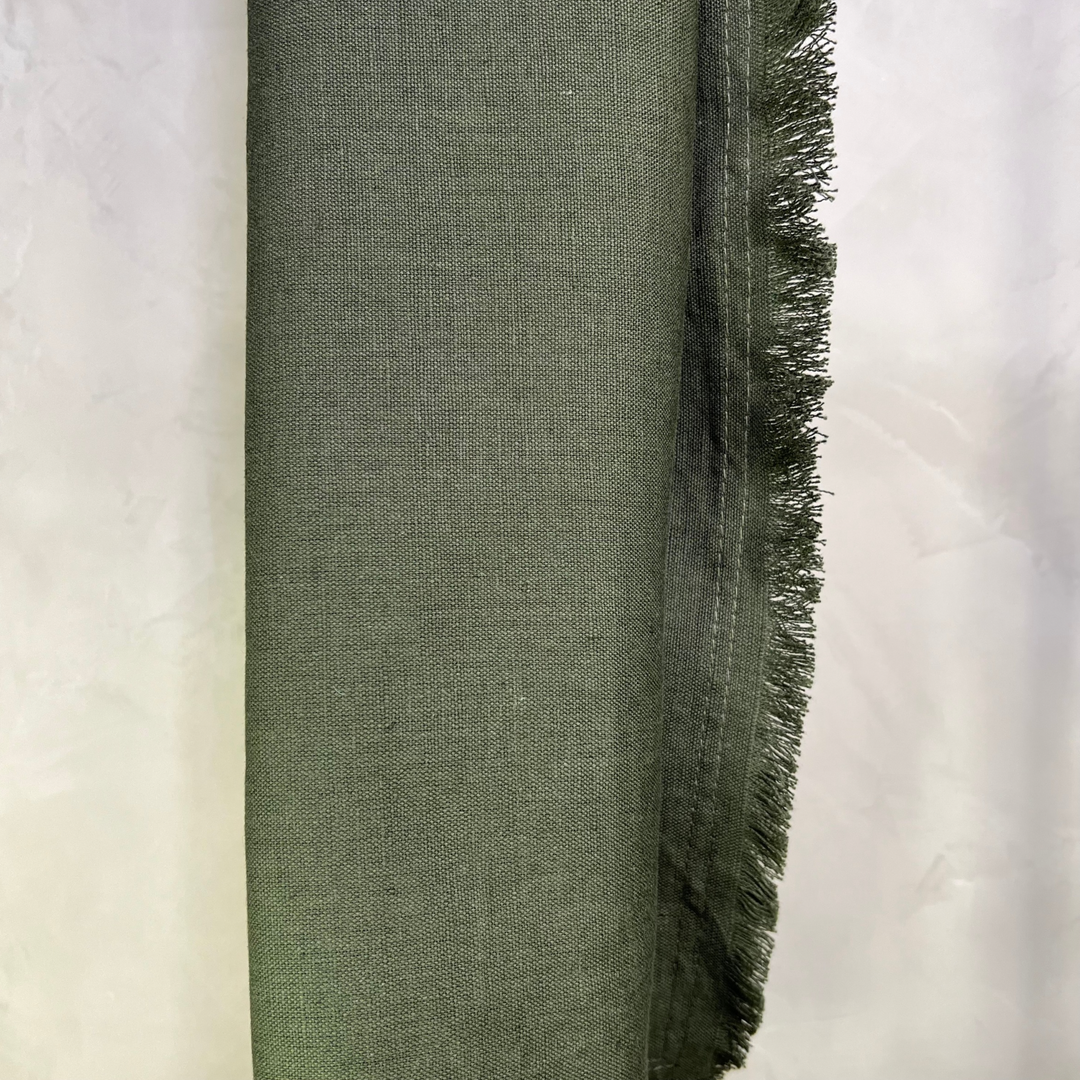 Vivienne Olive Linen Pillow