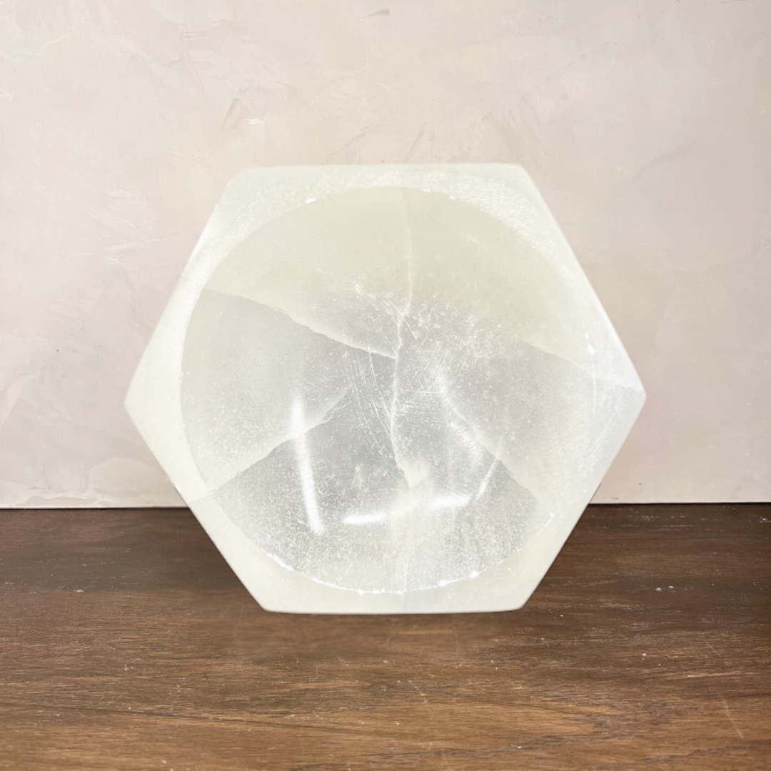 Hex Selenite Dish