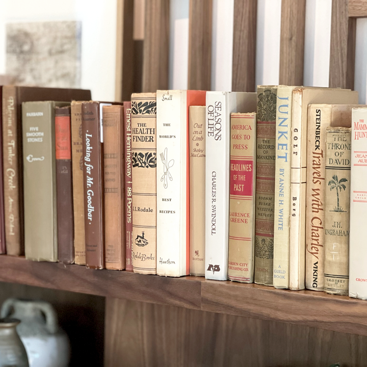 Vintage & Antique Books - Light Brown