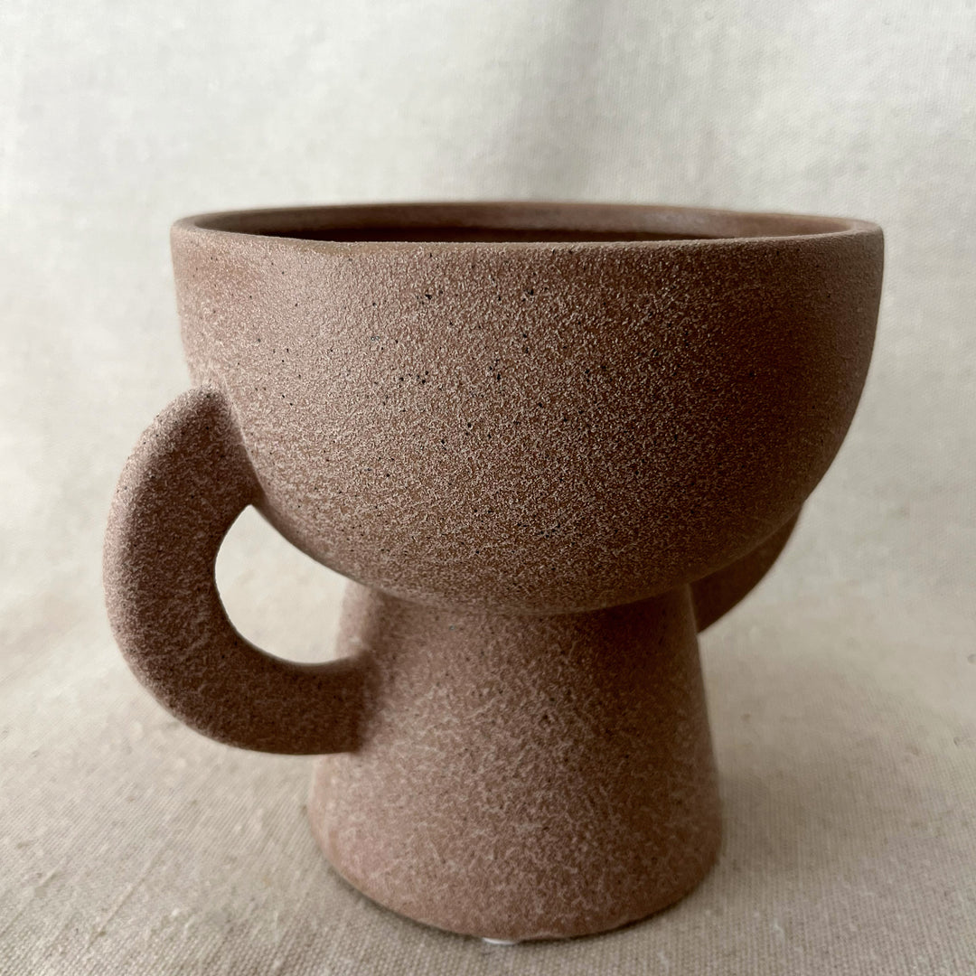 Textured Vase with Handles