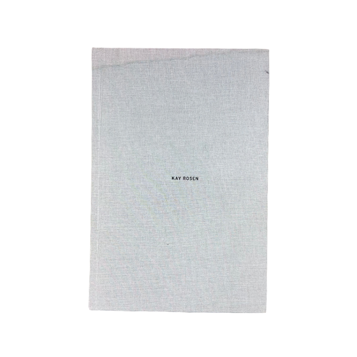 Linen Cover Book: Kay Rosen / Wall Paintings and Drawings, 2002-2006 ...