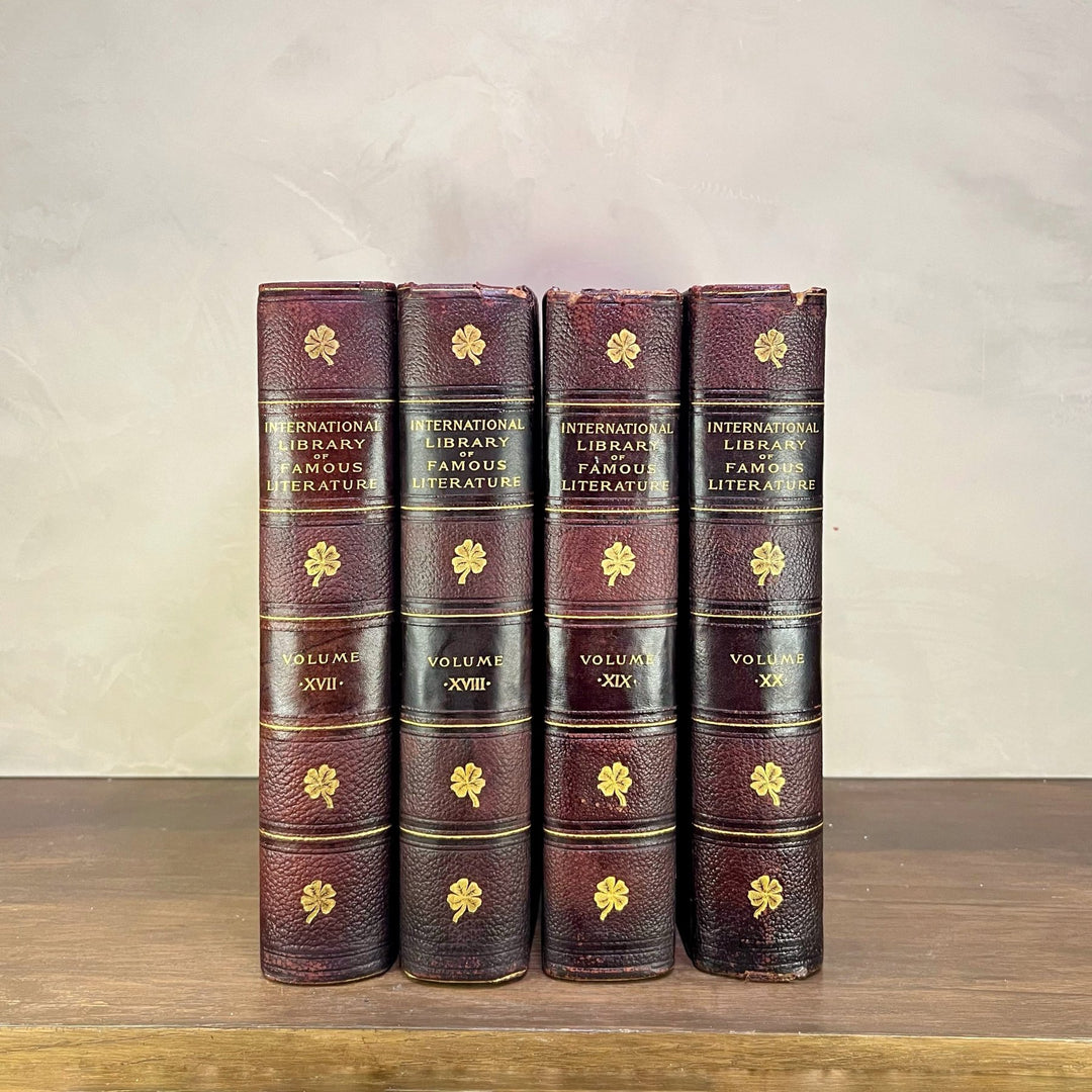 Leather Bound Antique Books: 1898 Int'l Library of Famous Literature (First Edition. 1 of 1000 copies - RARE)