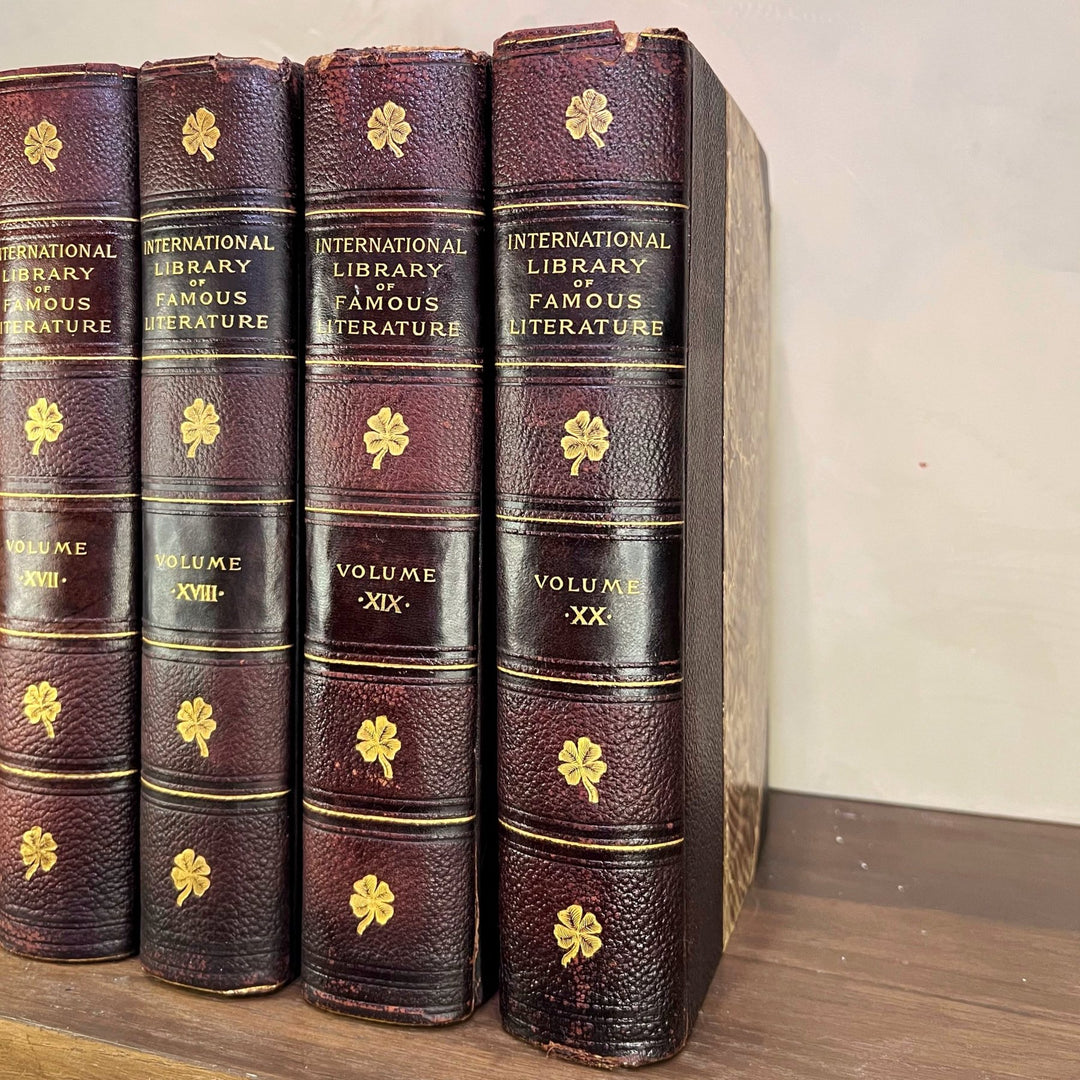 Leather Bound Antique Books: 1898 Int'l Library of Famous Literature (First Edition. 1 of 1000 copies - RARE)