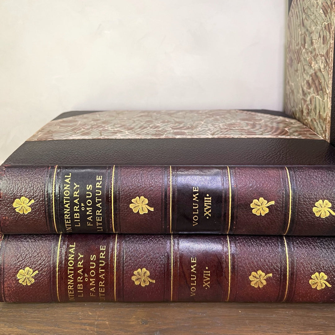 Leather Bound Antique Books: 1898 Int'l Library of Famous Literature (First Edition. 1 of 1000 copies - RARE)