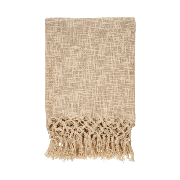 Leela Braided Tassel Throw Blanket