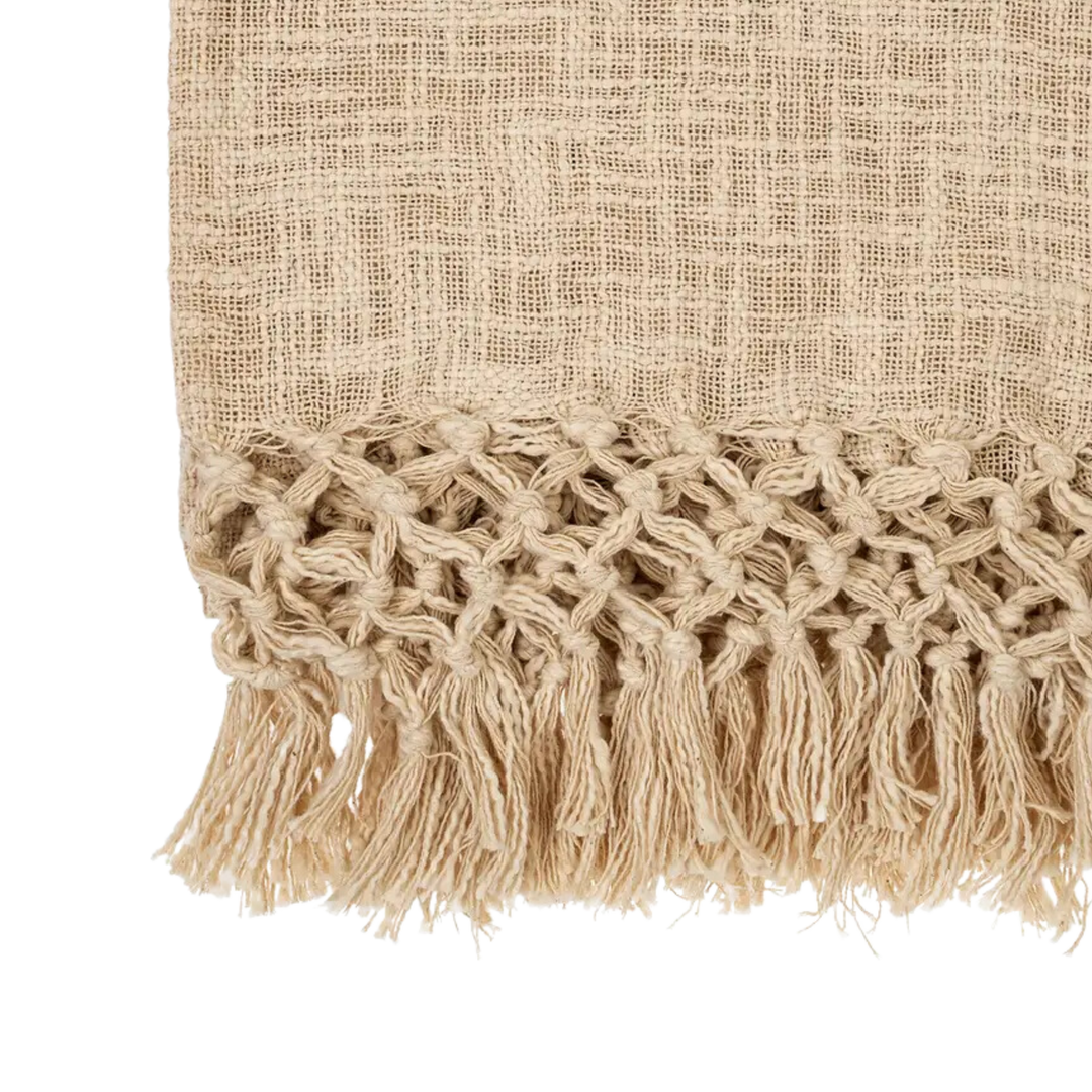 Leela Braided Tassel Throw Blanket