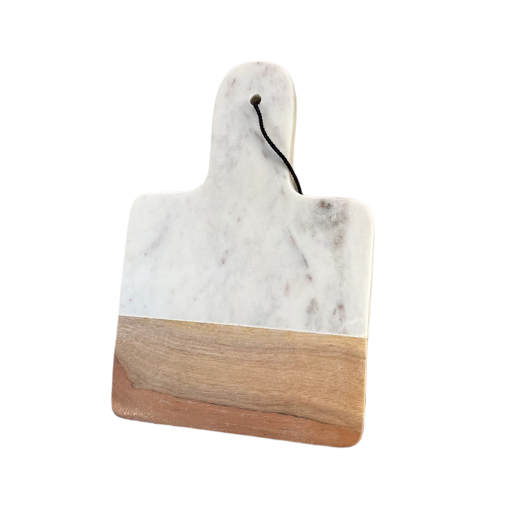 Wood and Marble Mini Charcuterie Board