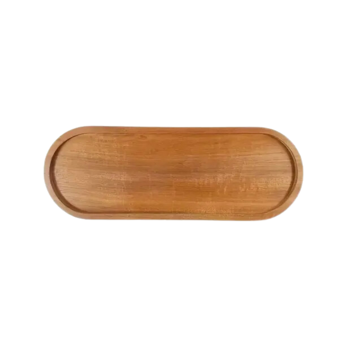 Acacia Wood Oval Tray