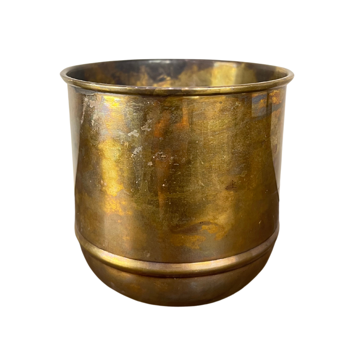 Aged Brass Primrose Pot