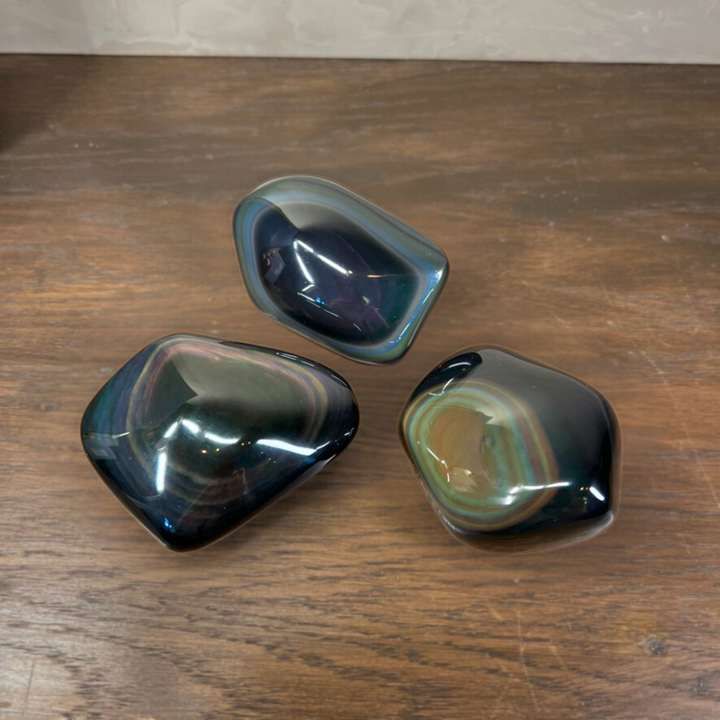 Rainbow Obsidian Palm Stones