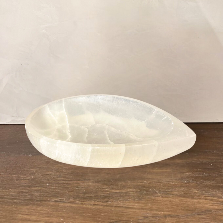 Teardrop Selenite Bowl