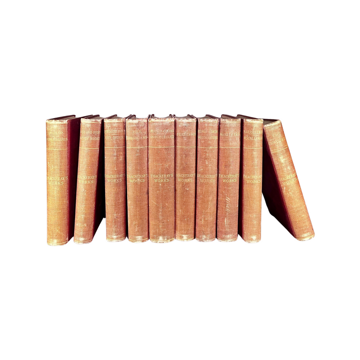 Antique Books: Thackeray's Works (Set of 10)