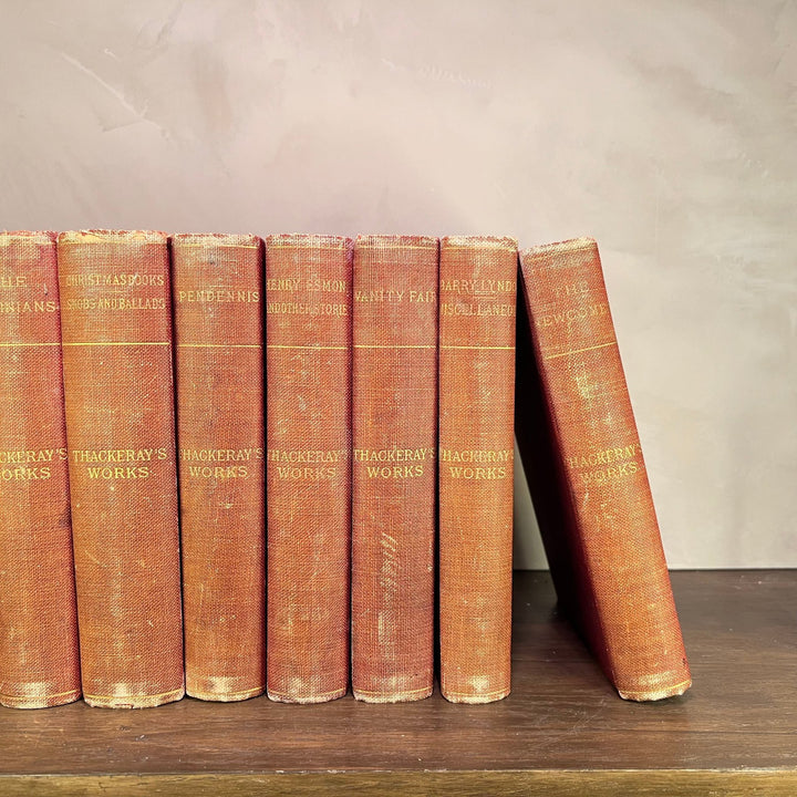 Antique Books: Thackeray's Works (Set of 10)