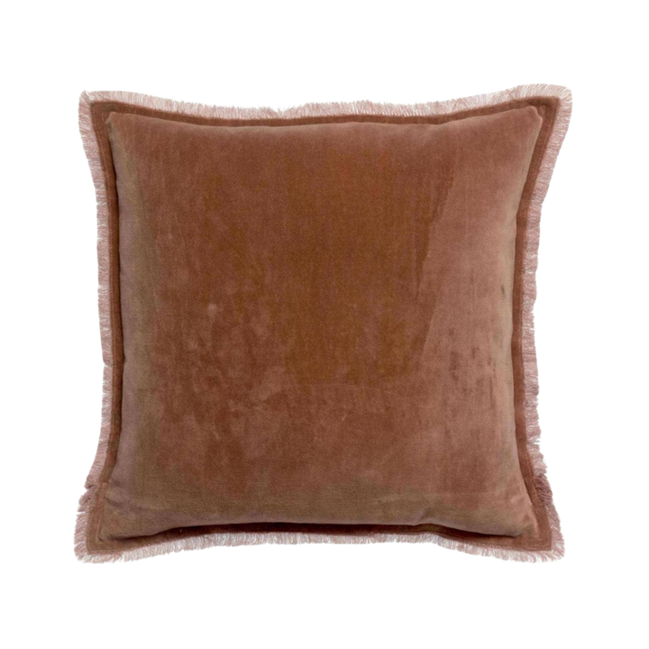 Vivienne Rosewood Velvet Pillow