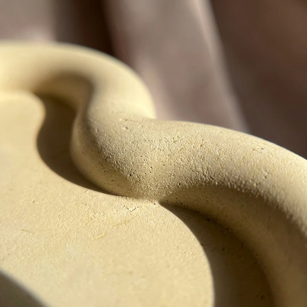 Wavy Tray: Sandstone