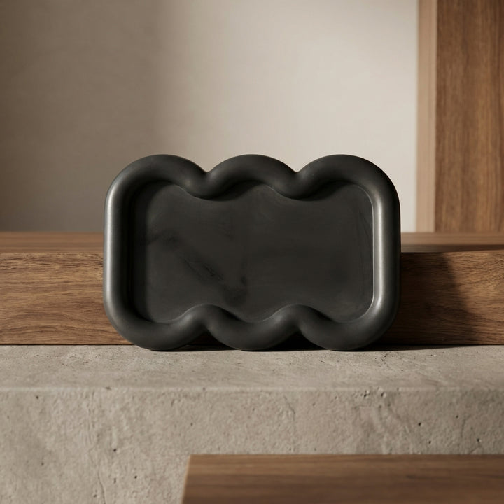 Wavy Tray: Charcoal