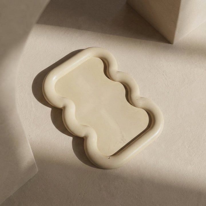 Wavy Tray: Sandstone