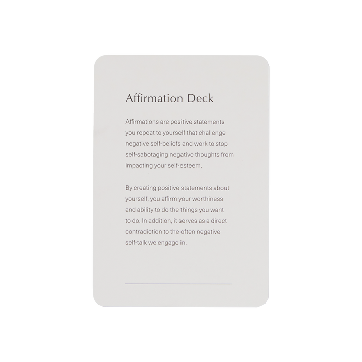 Affirmation Card Deck