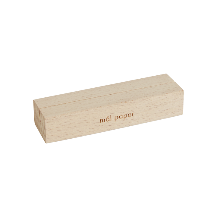 Wood Bloc Card Stand