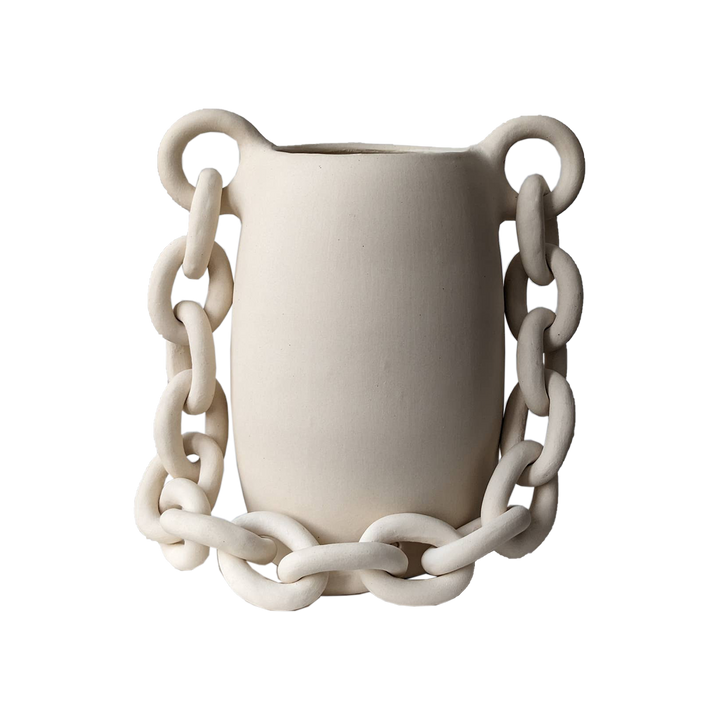 Harlowe Ceramic Chain Vessel