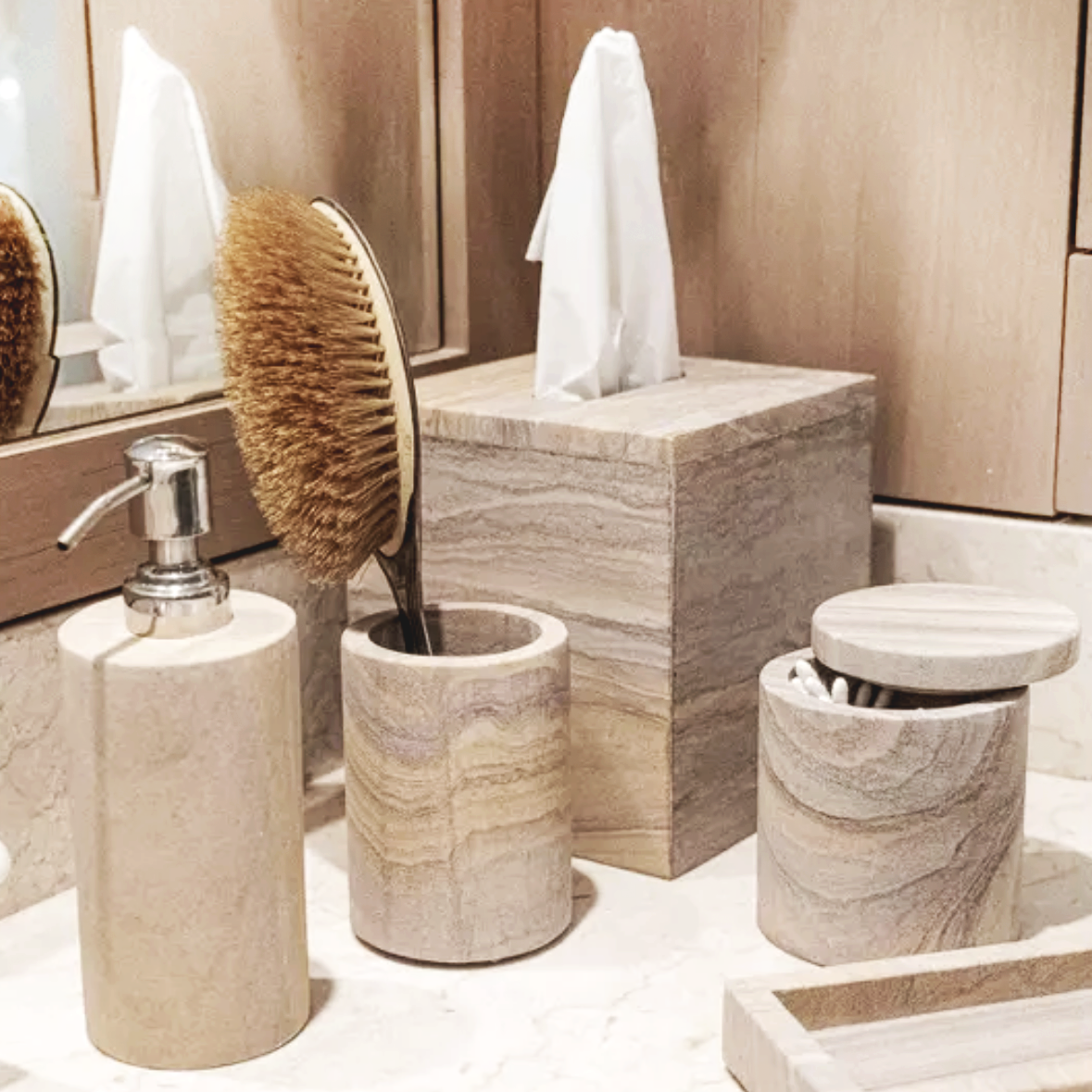 Sandstone Box Malibu Sandstone Tissue Box – Source by Studio Skara