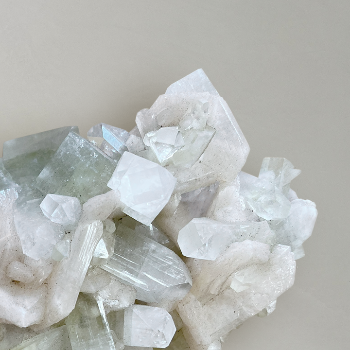 Apophyllite & Stilbite Crystal Cluster